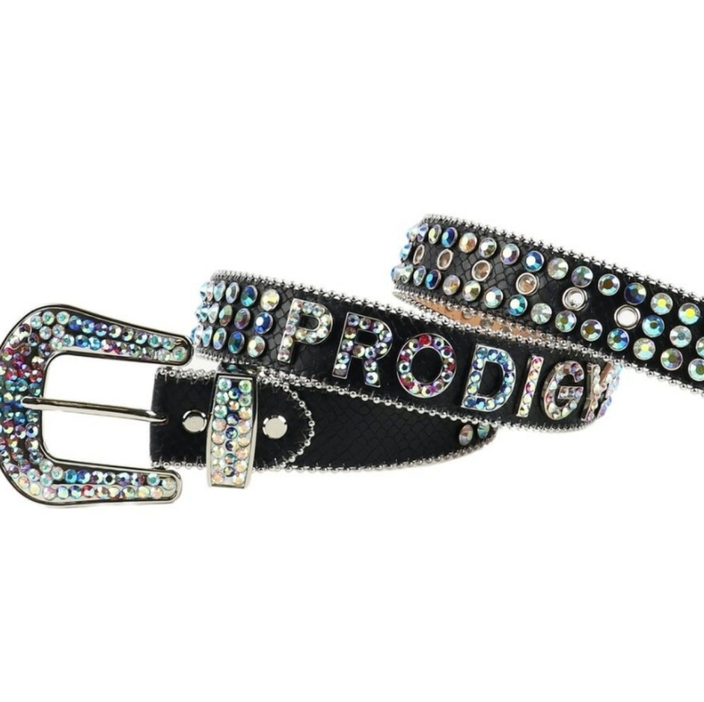 Majestik Snakeskin Studded Belt (XL)